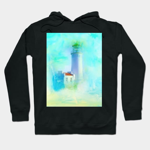 Tranquil Shores - Lighthouse Hoodie by Amanda Jane